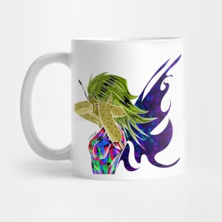 festival rainbow mandala pixie fairy ecopop Mug